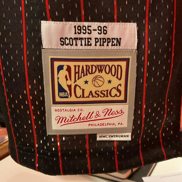 1995 Chicago Bulls Authentic Swingman Jersey XL Mitchell & Ness Scottie Pippen - Picture 5 of 6